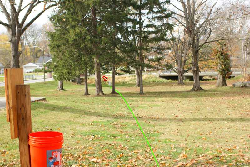 Montgomery County Disc Golf Club Hole 1