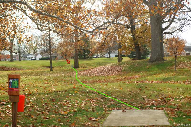 Montgomery County Disc Golf Club Hole 4