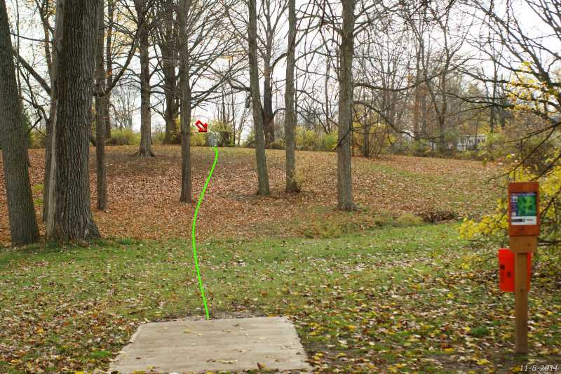 Montgomery County Disc Golf Club Hole 14